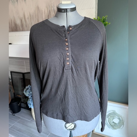 Faherty Tops - Faherty Cloud Cotton Henley shirt